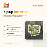 Oregon Cannabis Themed Zipper Pouch — illustrated by Two Little Fruits, made in Denver