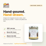 Cedar Soy Candle — Cedar, Vanilla & Musk — illustrated by Two Little Fruits, made in Denver