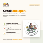 Chicken Magnetic Bottle Opener — illustrated by Two Little Fruits, made in Denver