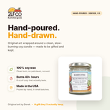 Yuzu Seaside Citrus Soy Candle — Yuzu, Mandarin & Oakmoss — illustrated by Two Little Fruits, made in Denver