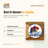 Colorado Bear Coaster — illustrated by Two Little Fruits, made in Denver