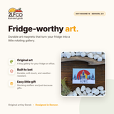 Colorado Bear Fridge Magnet — illustrated by Two Little Fruits, made in Denver