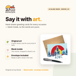 Colorado Bear Greeting Card — illustrated by Two Little Fruits, made in Denver