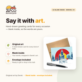Colorado Bear Greeting Card — illustrated by Two Little Fruits, made in Denver