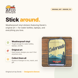 Colorado Beer Vinyl Sticker — illustrated by Two Little Fruits, made in Denver