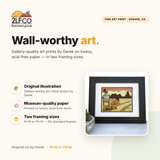 Hobo Squirrel Art Print — illustrated by Two Little Fruits, made in Denver