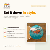 Bento The Octopus Coaster — illustrated by Two Little Fruits, made in Denver