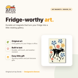 Dog Fridge Magnet — illustrated by Two Little Fruits, made in Denver
