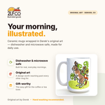 Rabbit Mug — illustrated by Two Little Fruits, made in Denver