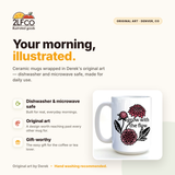 DAHLIA Mug — illustrated by Two Little Fruits, made in Denver