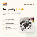 Dog Tea Towel — illustrated by Two Little Fruits, made in Denver