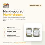 Concert Smells Candle Set — Patchouli & Cannabis — illustrated by Two Little Fruits, made in Denver
