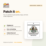 Chicken Woven Patch — illustrated by Two Little Fruits, made in Denver