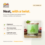 Frog Rocks Glass — illustrated by Two Little Fruits, made in Denver