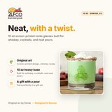 Frog Rocks Glass — illustrated by Two Little Fruits, made in Denver