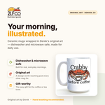 Hand-Illustrated Ceramic Mug — 15oz — illustrated by Two Little Fruits, made in Denver