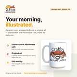 Hand-Illustrated Ceramic Mug — 15oz — illustrated by Two Little Fruits, made in Denver