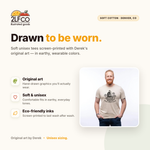 Chicken Shirt - Ultra-Soft Unisex T-Shirt — illustrated by Two Little Fruits, made in Denver