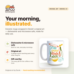 I'm Over Dish Sh*t Mug — illustrated by Two Little Fruits, made in Denver