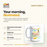 I'm Over Dish Sh*t Mug — illustrated by Two Little Fruits, made in Denver