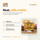 Lamb Rocks Glass — 10oz Whiskey Glass — illustrated by Two Little Fruits, made in Denver