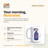 Gender Fluid Mug — illustrated by Two Little Fruits, made in Denver
