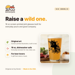 Goat Pint Glass — illustrated by Two Little Fruits, made in Denver