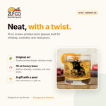 Goat Rocks Glass — illustrated by Two Little Fruits, made in Denver