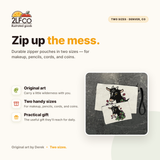 Goat Zipper Pouch — illustrated by Two Little Fruits, made in Denver