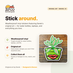House Plant Vinyl Sticker — illustrated by Two Little Fruits, made in Denver