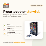 Howdy Bear Puzzle — illustrated by Two Little Fruits, made in Denver