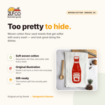 Ketchup Tea Towel — illustrated by Two Little Fruits, made in Denver