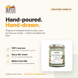 Koi Story Soy Candle — Cypress, Amber & Juniper — illustrated by Two Little Fruits, made in Denver