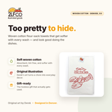 LOBSTER Tea Towel — illustrated by Two Little Fruits, made in Denver