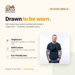 Moon Crow T-Shirt — illustrated by Two Little Fruits, made in Denver