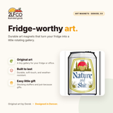 Nature Themed Fridge Magnet — illustrated by Two Little Fruits, made in Denver