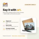 Nautical Greeting Card — illustrated by Two Little Fruits, made in Denver