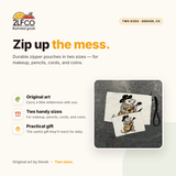 Opossum Accessory Zipper Pouch — illustrated by Two Little Fruits, made in Denver