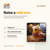 OPOSSUM Pint Glass — illustrated by Two Little Fruits, made in Denver