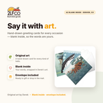 Salty Friends Greeting Card — illustrated by Two Little Fruits, made in Denver