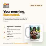 Sasquatch Mug — illustrated by Two Little Fruits, made in Denver