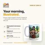 Sasquatch Mug — illustrated by Two Little Fruits, made in Denver