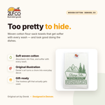 Always Take The Scenic Route Screen Printed Tea Towel — illustrated by Two Little Fruits, made in Denver
