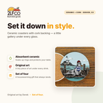 Sea Lion Coaster — illustrated by Two Little Fruits, made in Denver