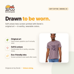 Snail Graphic T-Shirt — illustrated by Two Little Fruits, made in Denver
