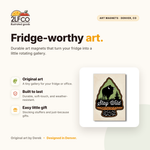 Buffalo Fridge Magnet — illustrated by Two Little Fruits, made in Denver