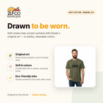 Take Me To The Trees T-Shirt — illustrated by Two Little Fruits, made in Denver