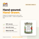 Beefsteak Soy Candle — Tomato Leaf & Garden Green — illustrated by Two Little Fruits, made in Denver