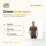 Trout T-Shirt — illustrated by Two Little Fruits, made in Denver