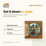 Sasquatch Coaster — illustrated by Two Little Fruits, made in Denver